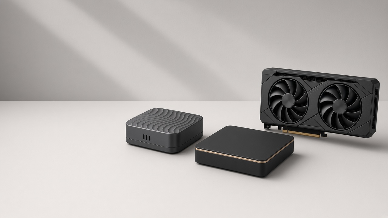 ASUS Ascent GX10, DGX Spark ve RTX 5090 aynı masada.